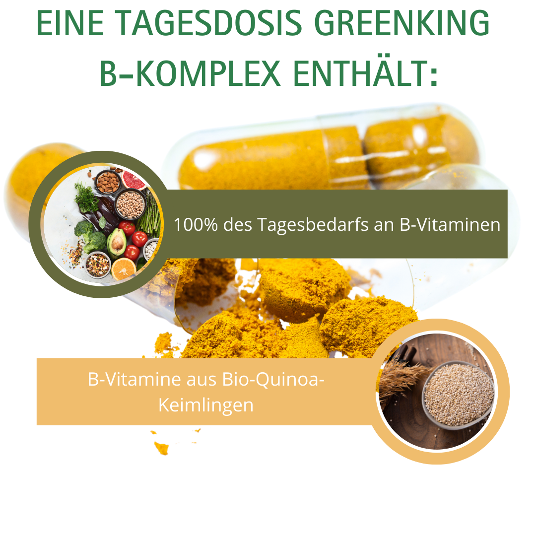 Natürlicher Vitamin B-Komplex, 60 Kapseln