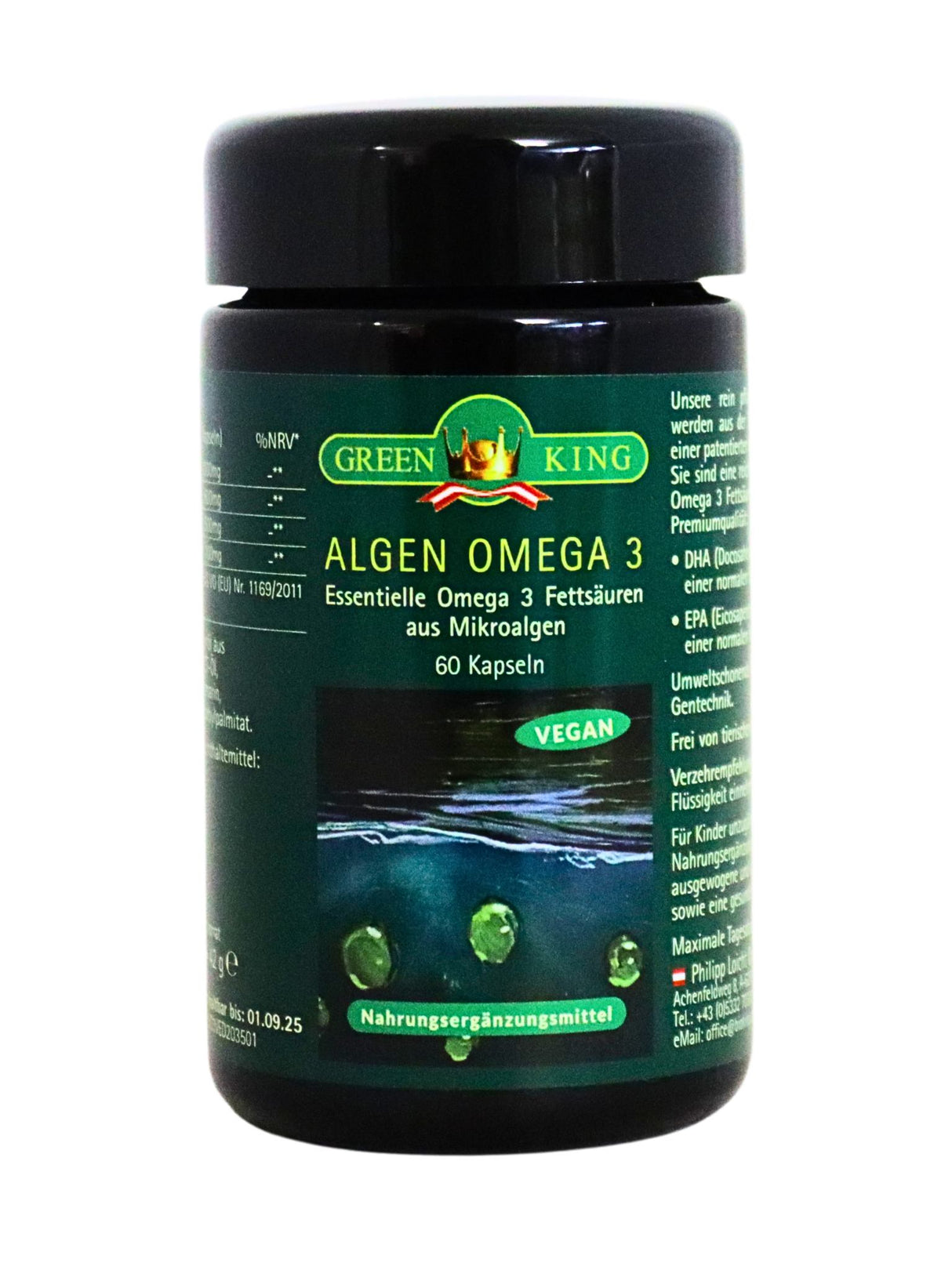 Algen Omega 3, 60 Kapseln
