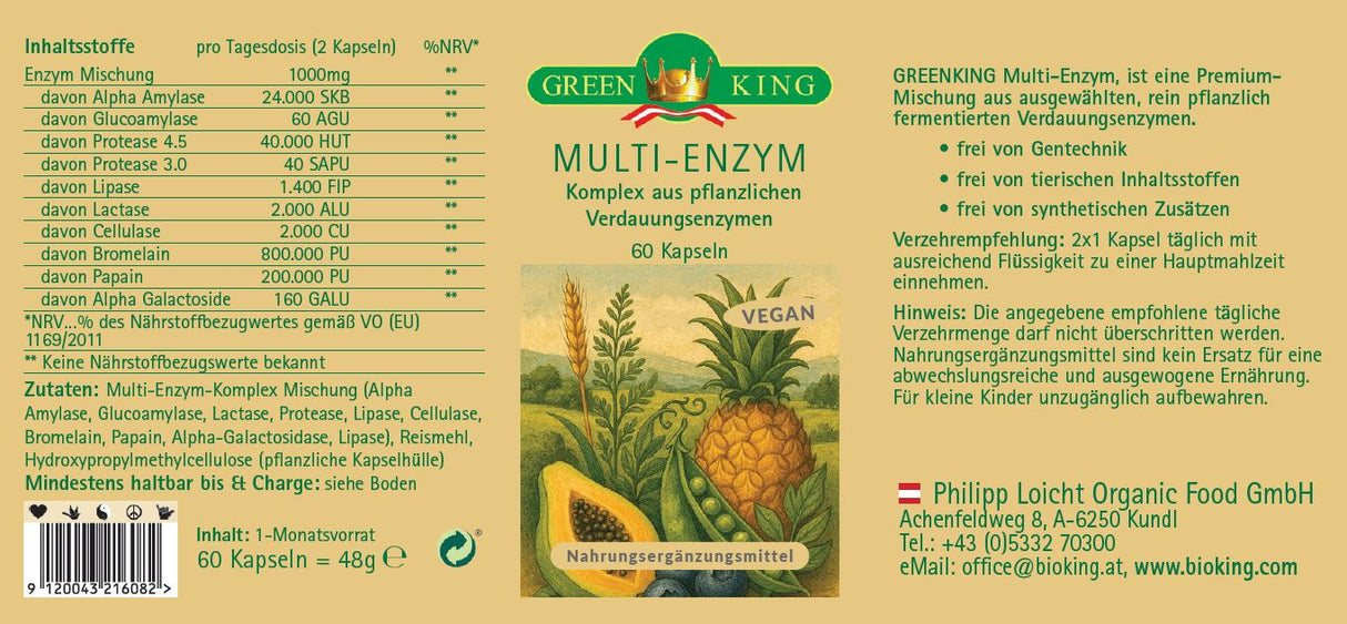 Multi-Enzym, 60 Kapseln