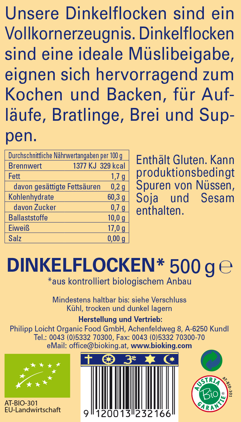Bio Dinkelflocken