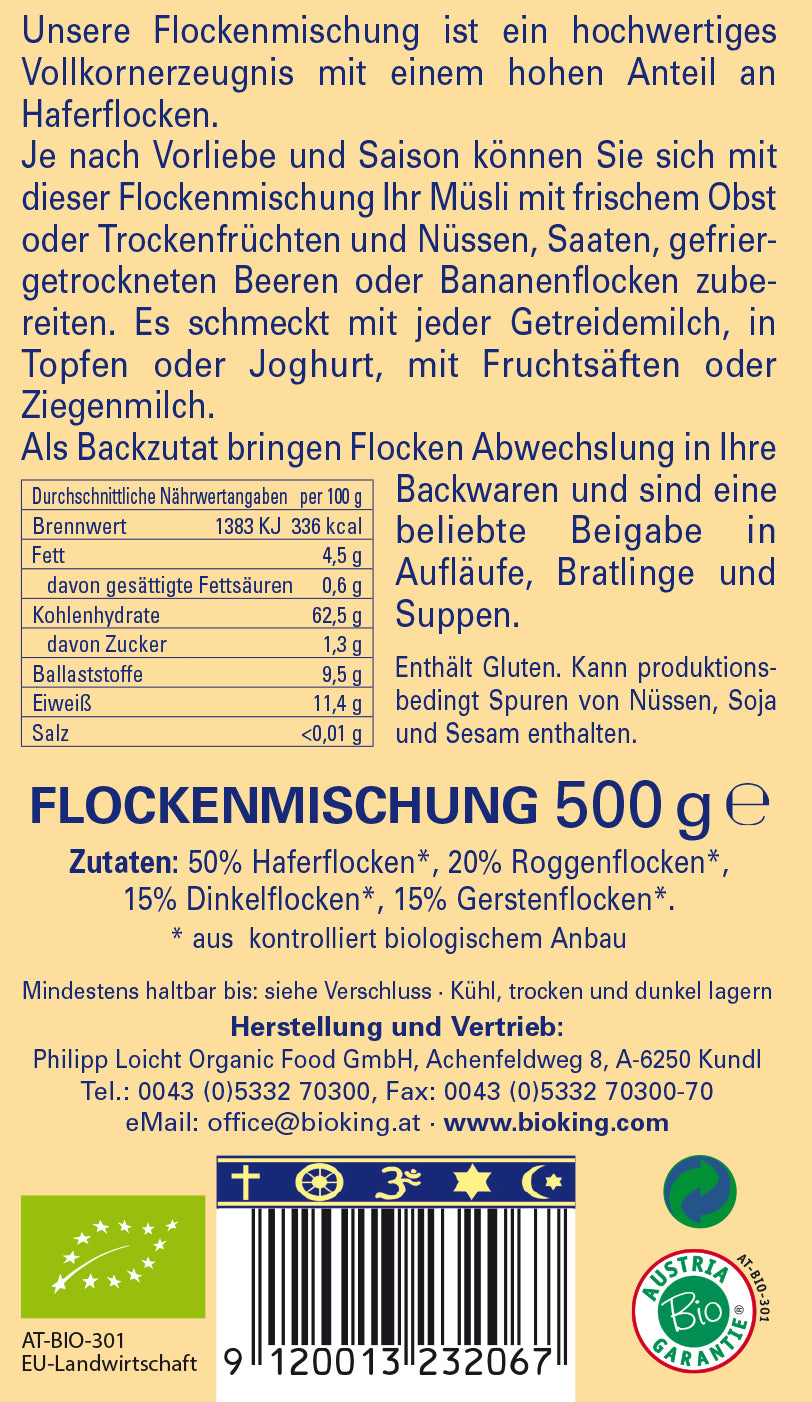 Bio Flockenmischung