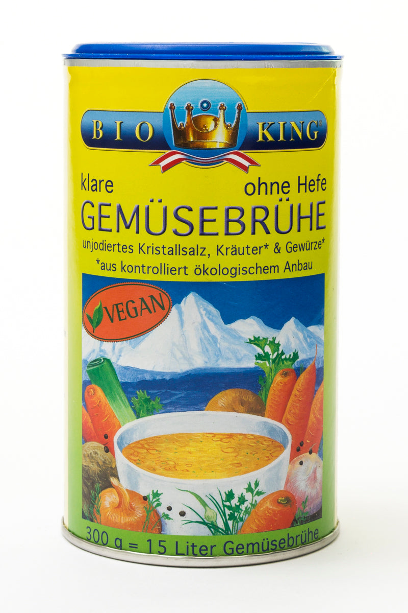 Bio Gemüsebrühe, ohne Hefe