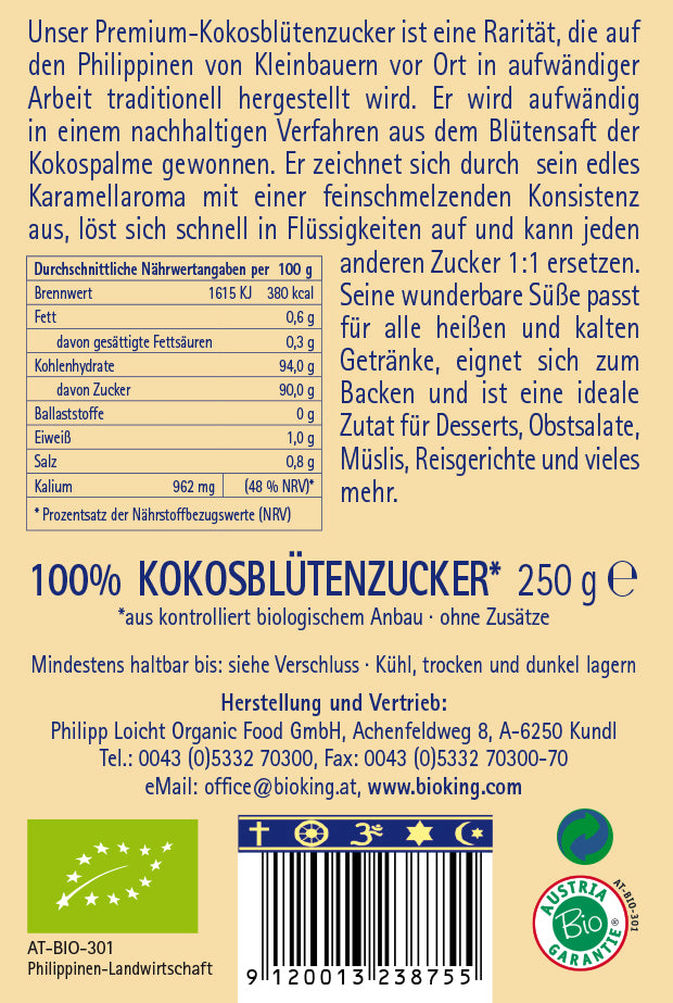Bio Premium Kokosblütenzucker