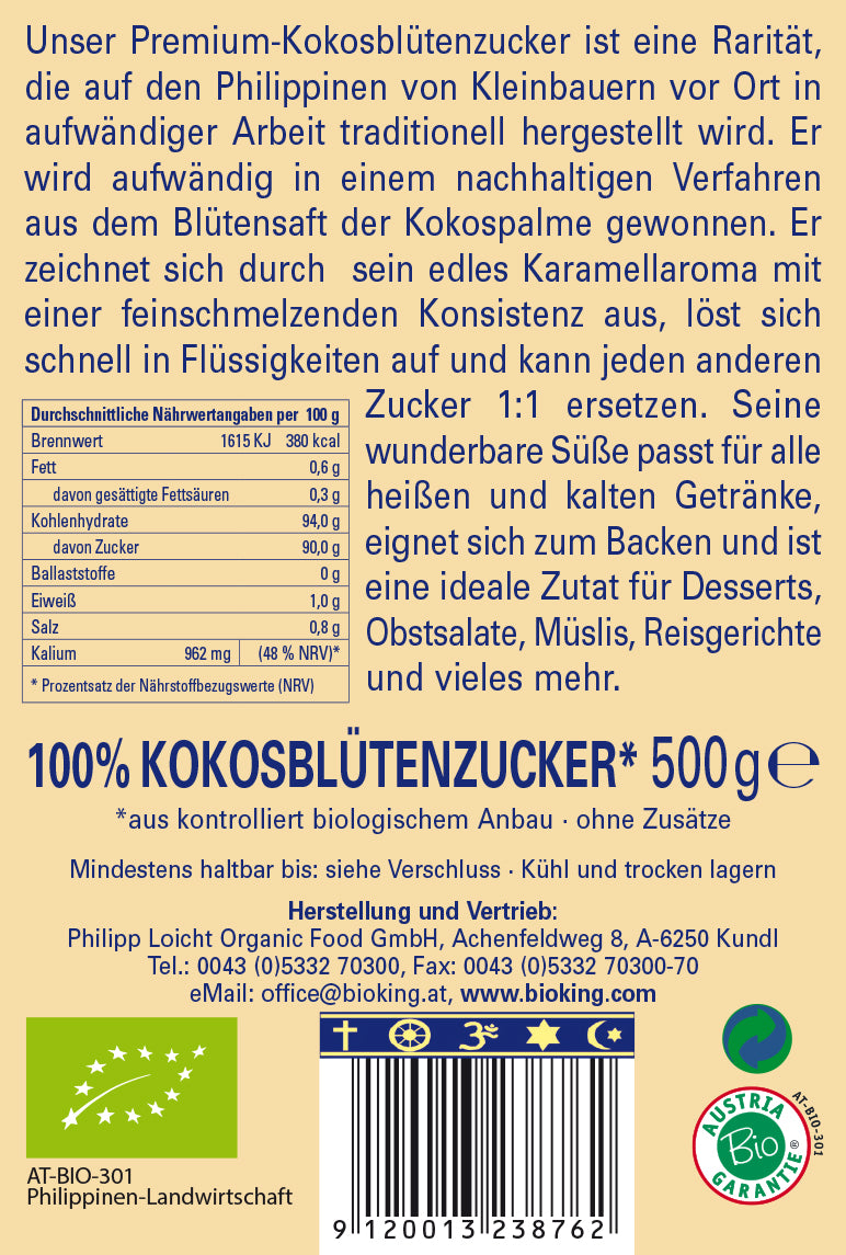 Bio Premium Kokosblütenzucker