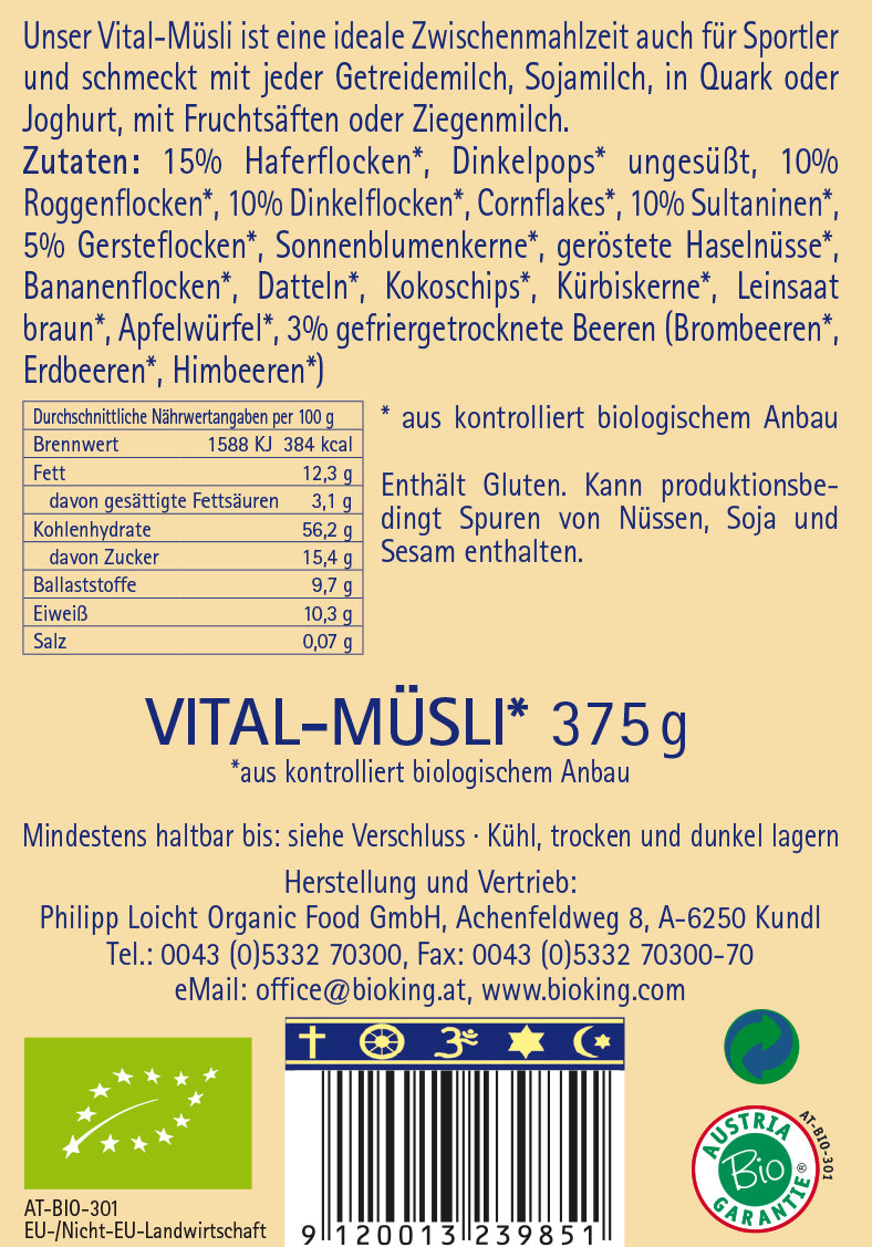 Bio Vitalmüsli