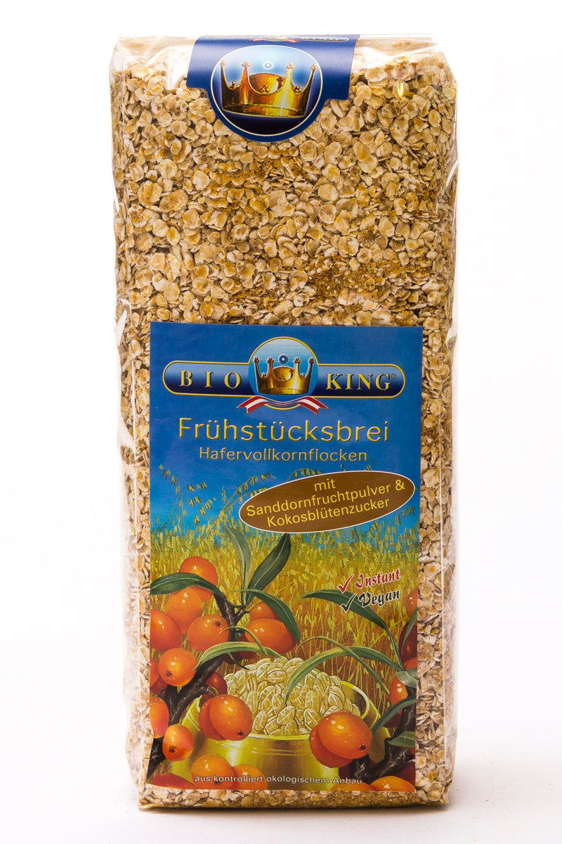 Bio Frühstücksbrei, Porridge Sanddorn
