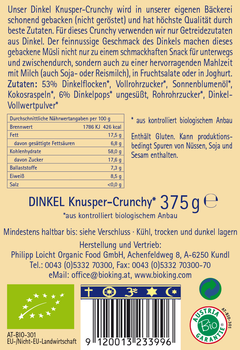 Bio Crunchy Dinkel