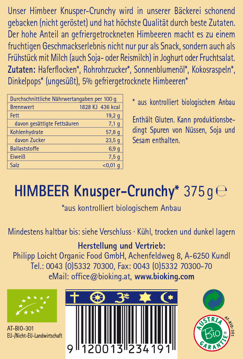 Bio Crunchy Himbeer