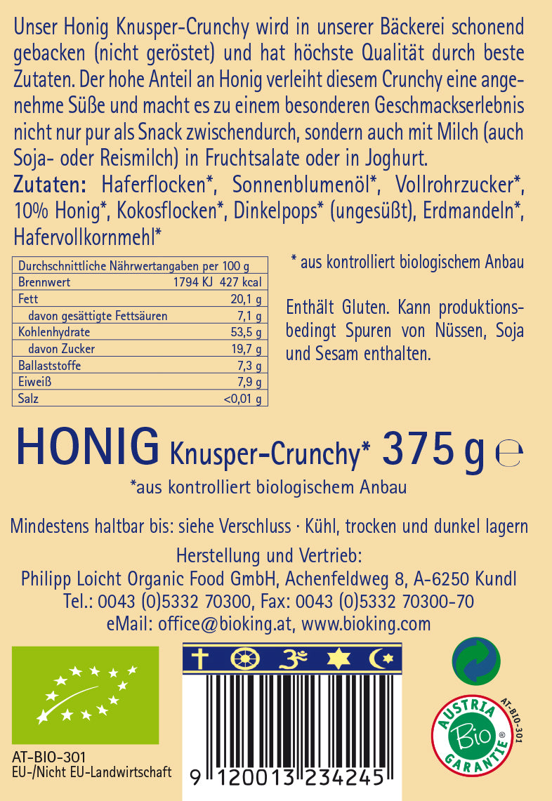 Bio Crunchy Honig