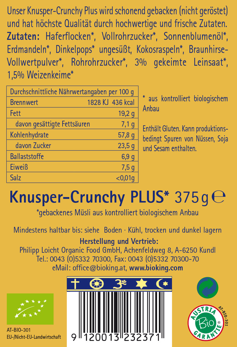 Bio Crunchy Plus Ballaststoffe