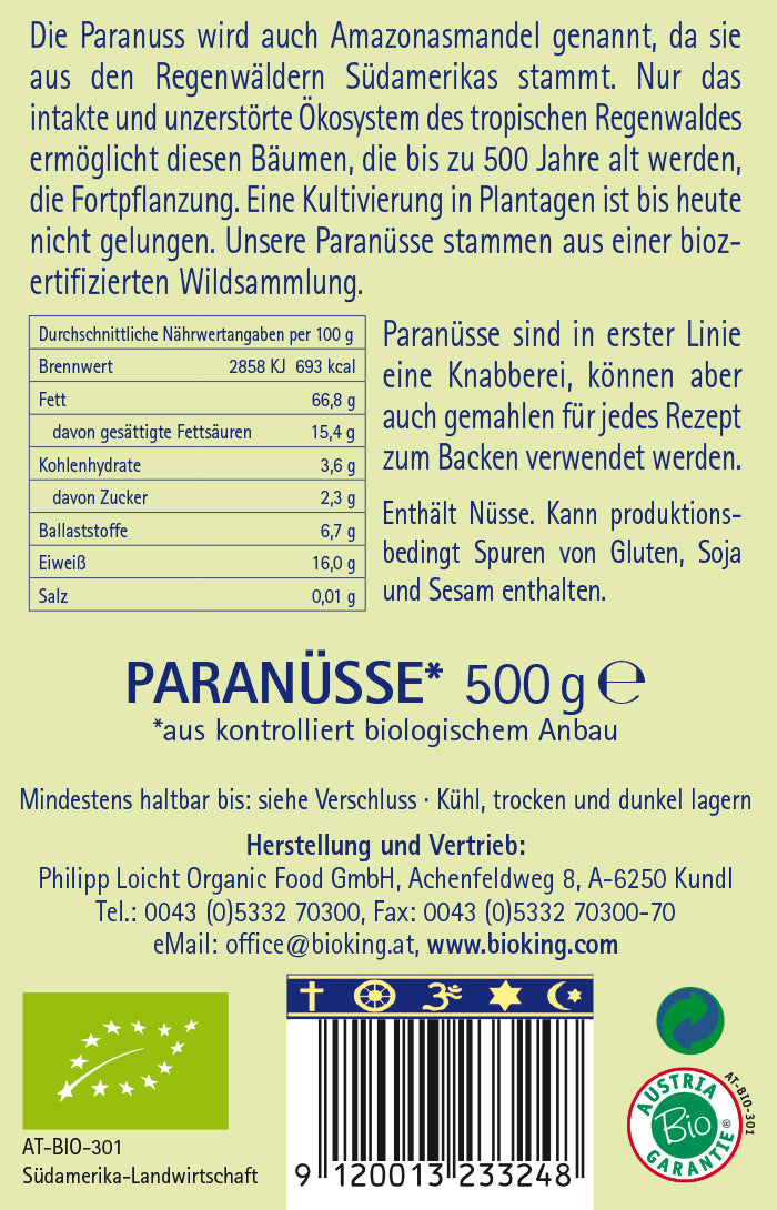Bio Paranüsse