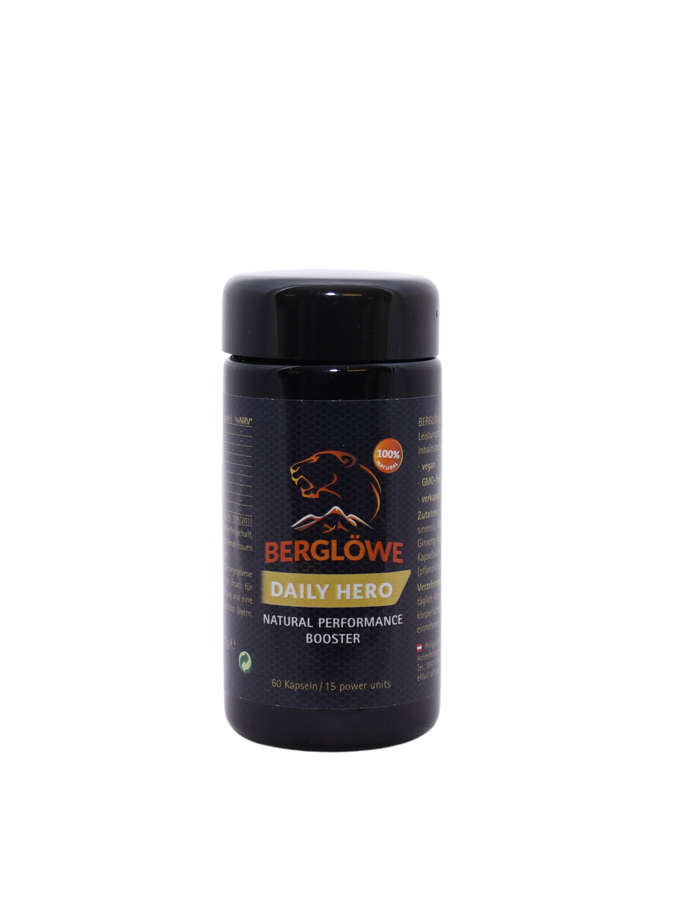 Berglöwe Daily Hero - Natural Performance Booster, 60 Kapseln