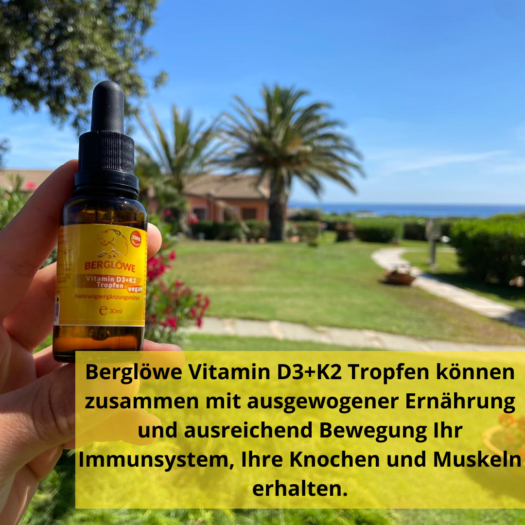 Vitamin D3+K2 Tropfen, vegan