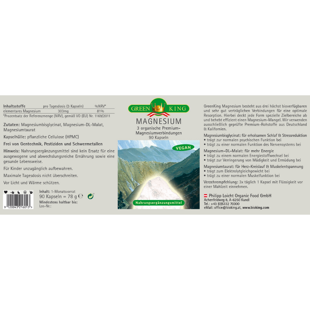 Magnesium, 90 Kapseln