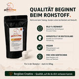 Pure Creatine von Berglöwe, Pulver zur Nahrungsergänzung