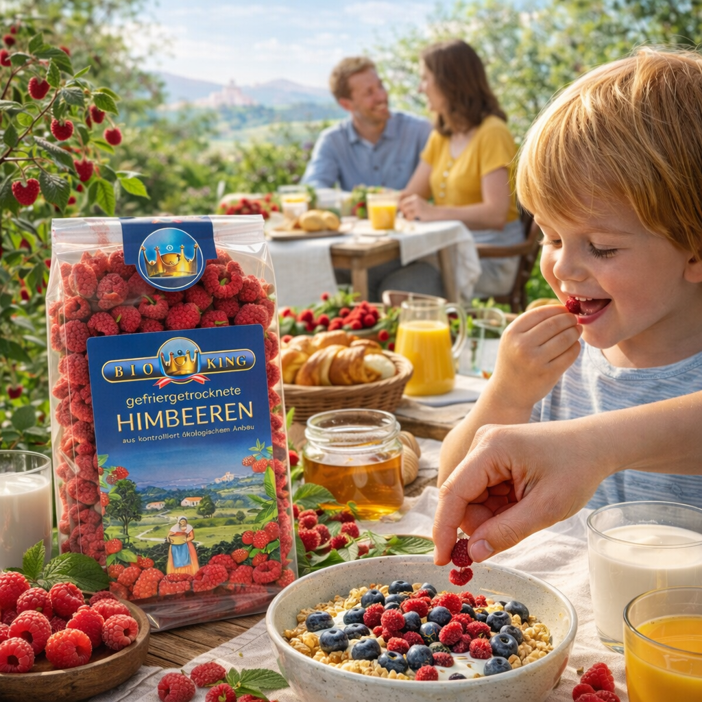 Bio Himbeeren, gefriergetrocknet