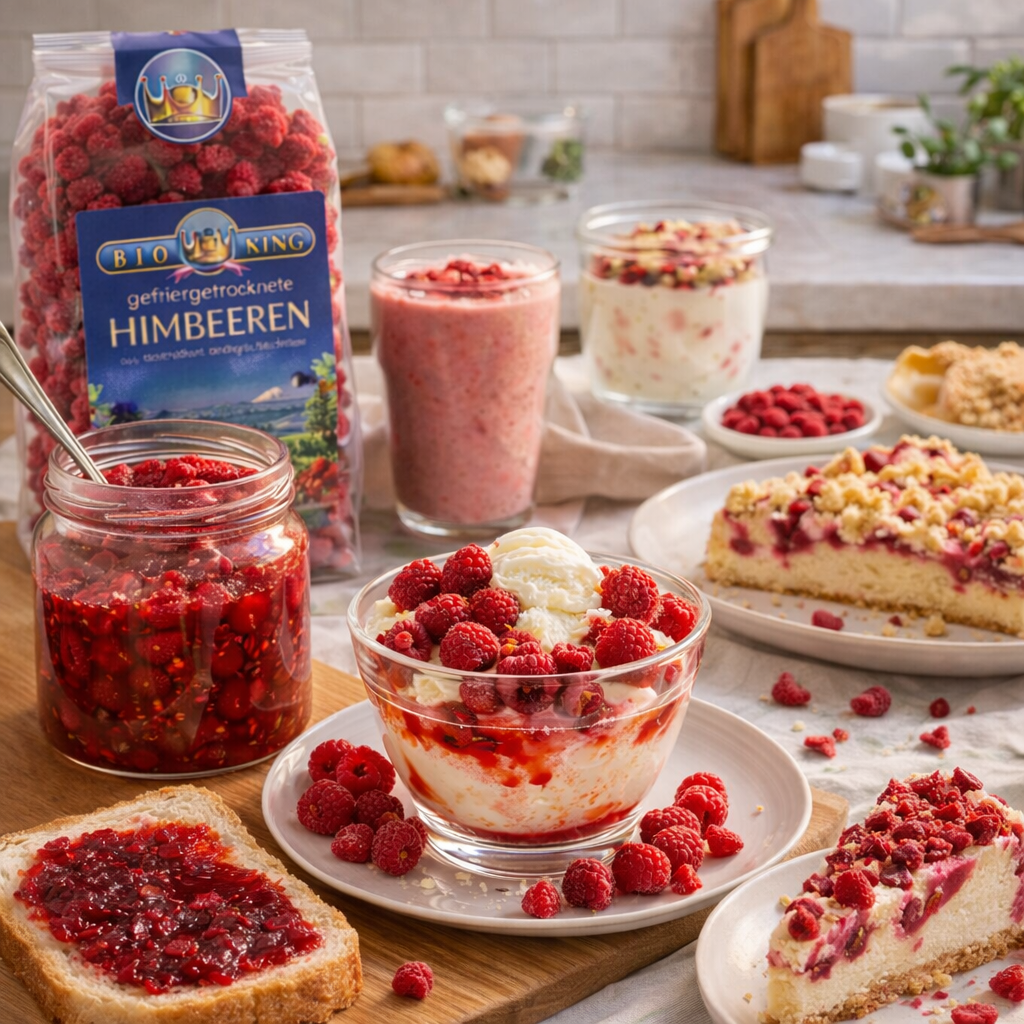 Bio Himbeeren, gefriergetrocknet