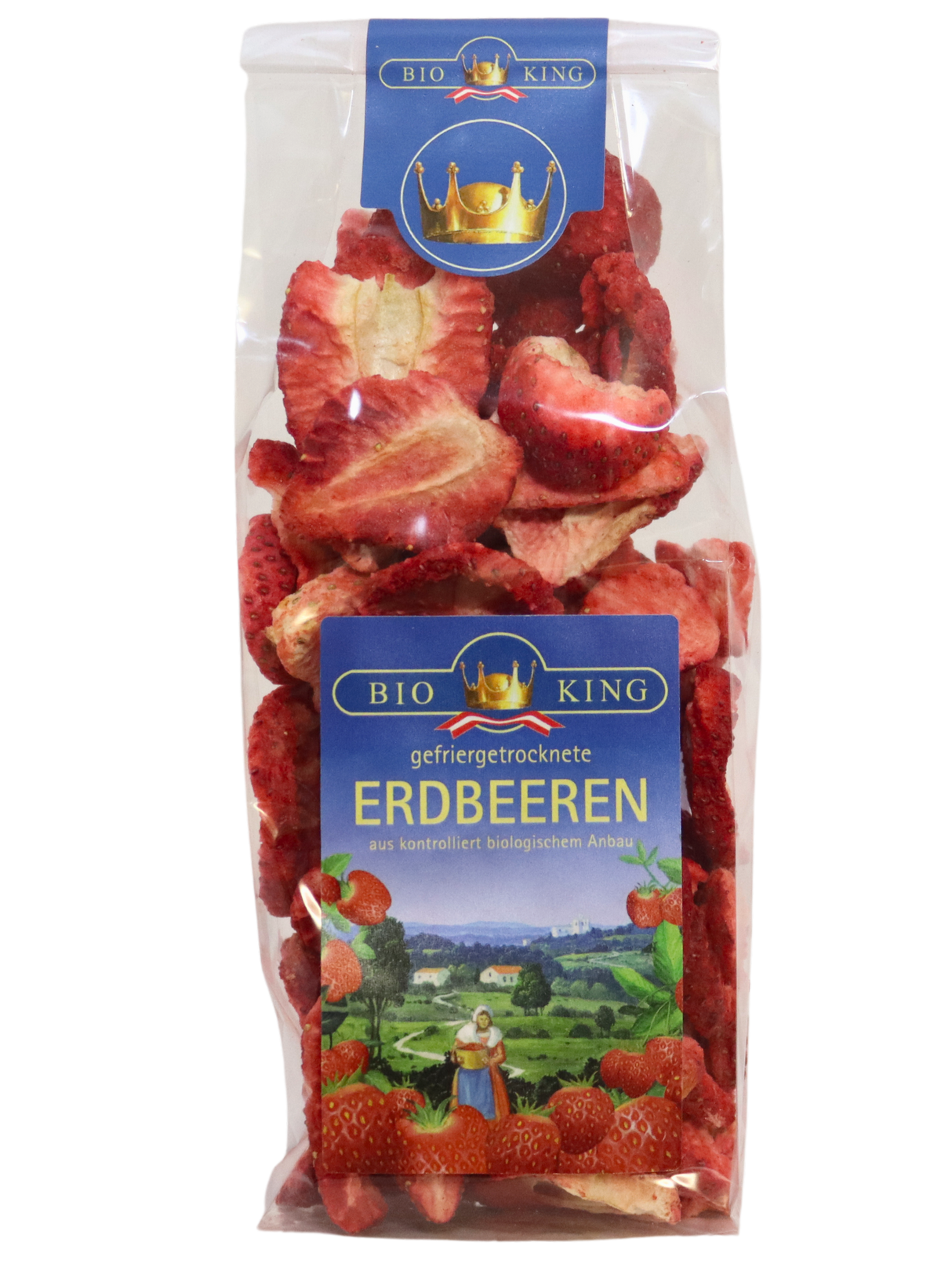 Bio Erdbeeren, gefriergetrocknet