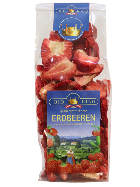 Bio Erdbeeren, gefriergetrocknet