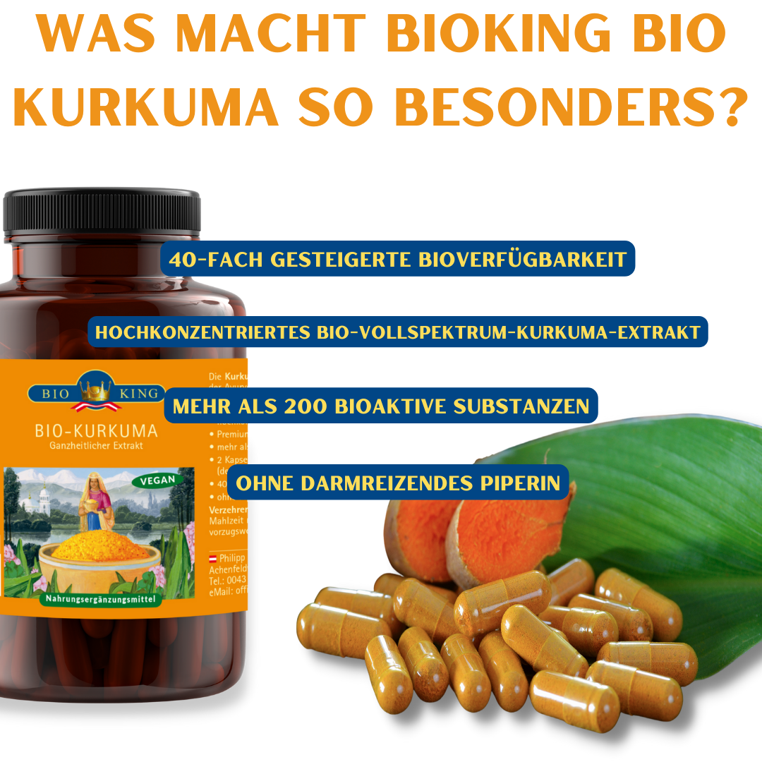 Bio Kurkuma, ganzheitlicher Extrakt in 60 Kapseln