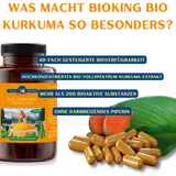 Bio Kurkuma, ganzheitlicher Extrakt in 60 Kapseln
