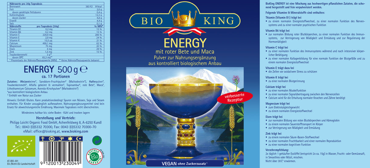 Bio Energy mit Weizenkeimen