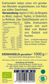 Bio Erdmandeln gemahlen/gerieben