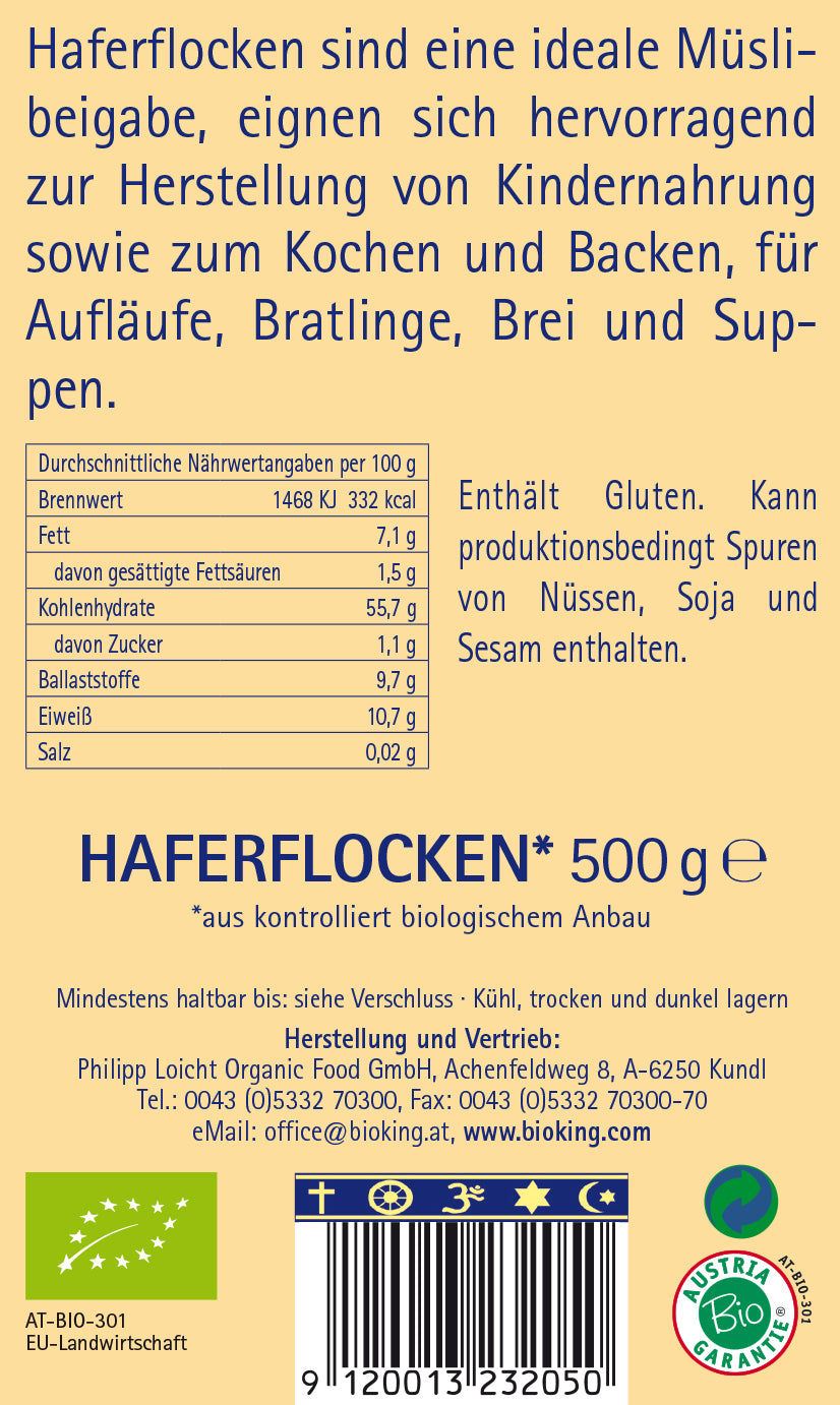 Bio Haferflocken