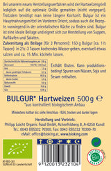 Bio Bulgur, Hartweizengrieß