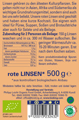 Bio Linsen, rot