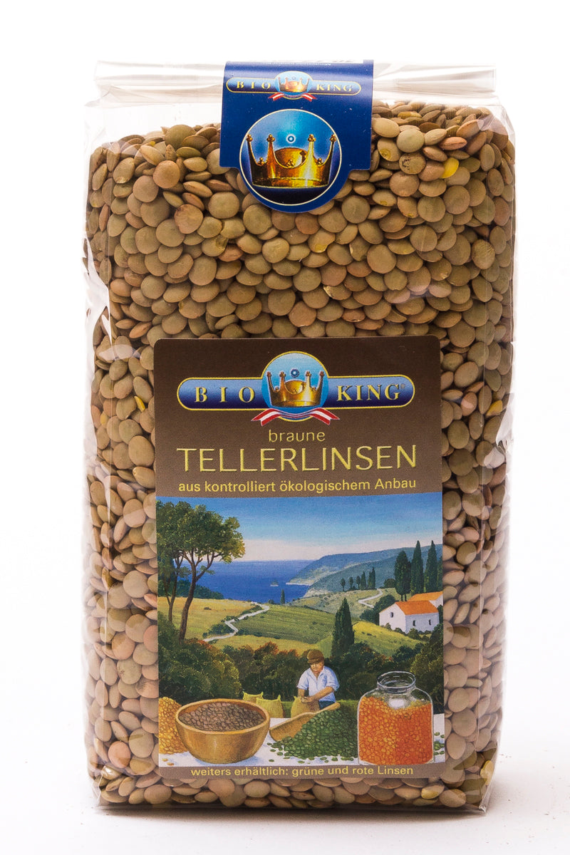 Bio Tellerlinsen, braun
