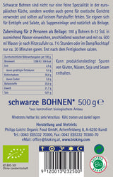 Bio Bohnen, schwarz