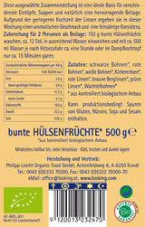Bio Hülsenfrüchte, bunt