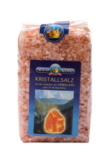 Kristalsalz aus den Ausläufern des Himalaya, grob gemahlen für die Mühle