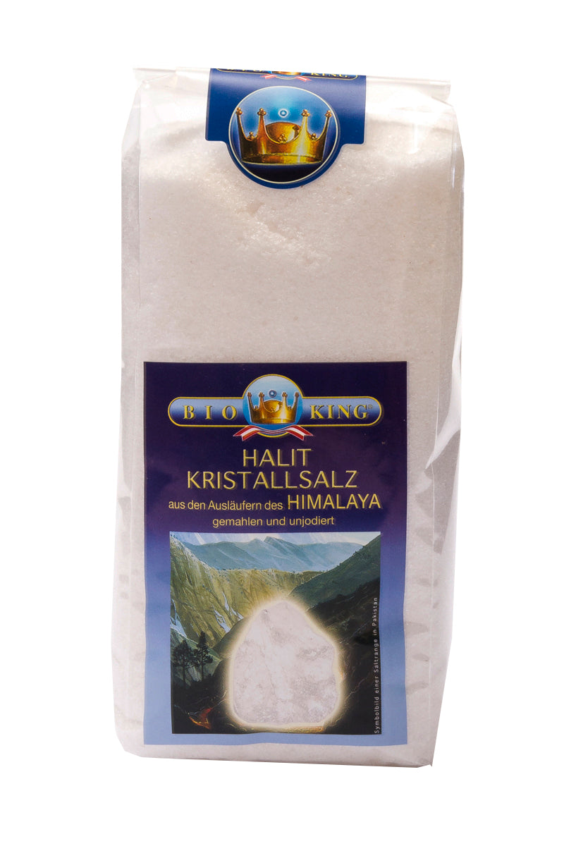 Kristallsalz "Halit" aus den Ausläufern des Himalaya, fein gemahlen