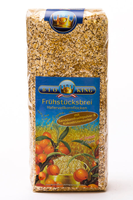 Bio Frühstücksbrei, Porridge Sanddorn