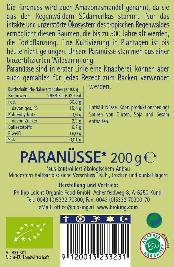 Bio Paranüsse