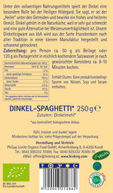 Bio Dinkel- Spaghetti