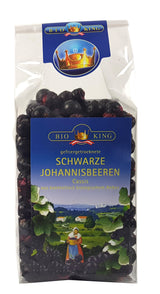 schwarze Bio Johannisbeeren, gefriergetrocknet