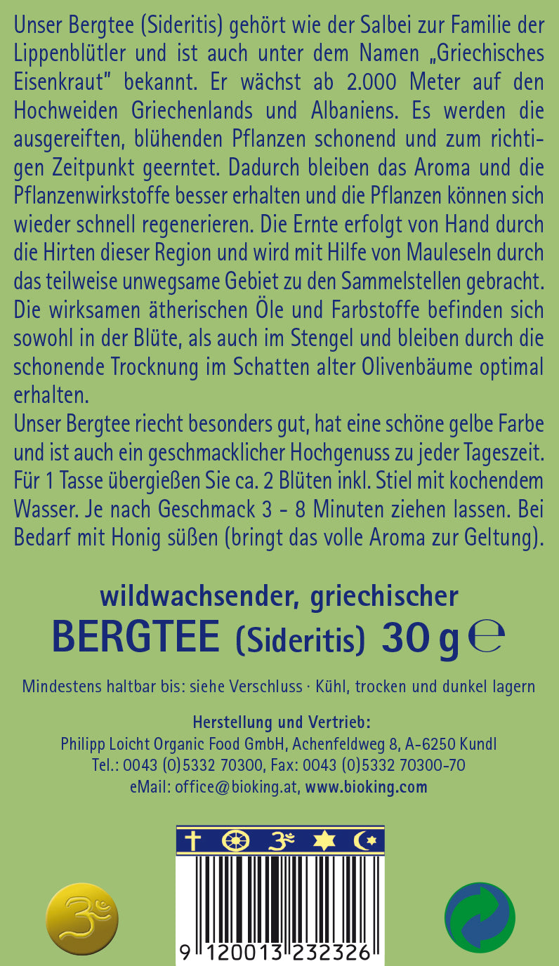 Griechischer Bergtee aus Wildsammlung