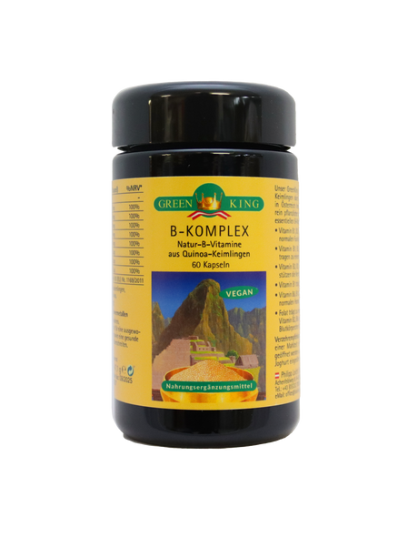 Natürlicher Vitamin B-Komplex, 60 Kapseln