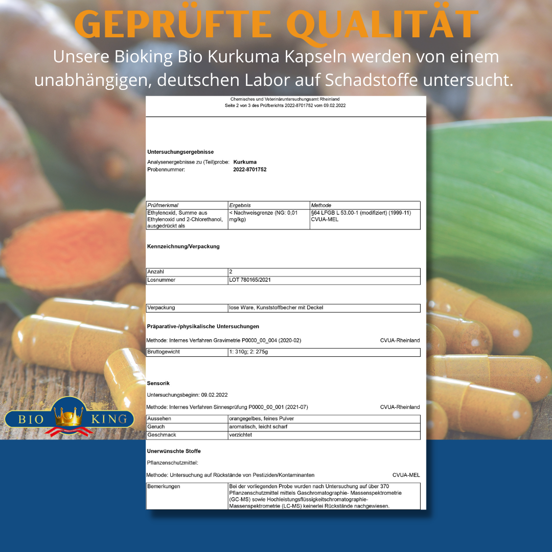 Bio Kurkuma, ganzheitlicher Extrakt in 60 Kapseln