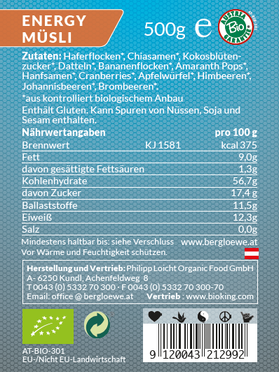 Bio Energy-Müsli