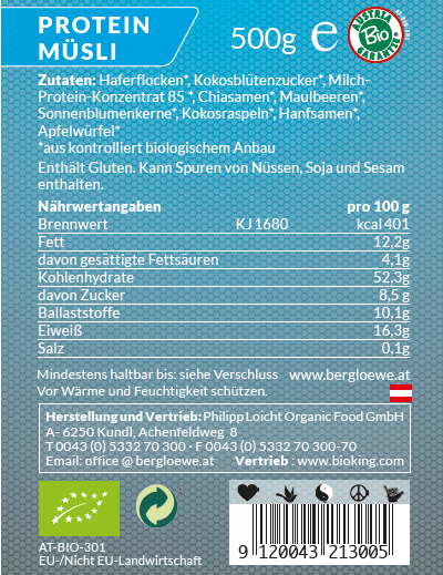 Bio Protein Müsli