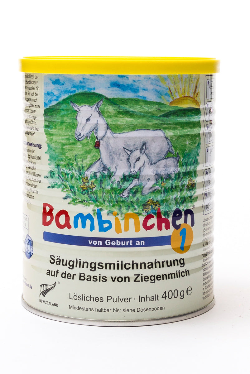 Bambinchen 1, Säuglingsnahrung aus Ziegenmilch