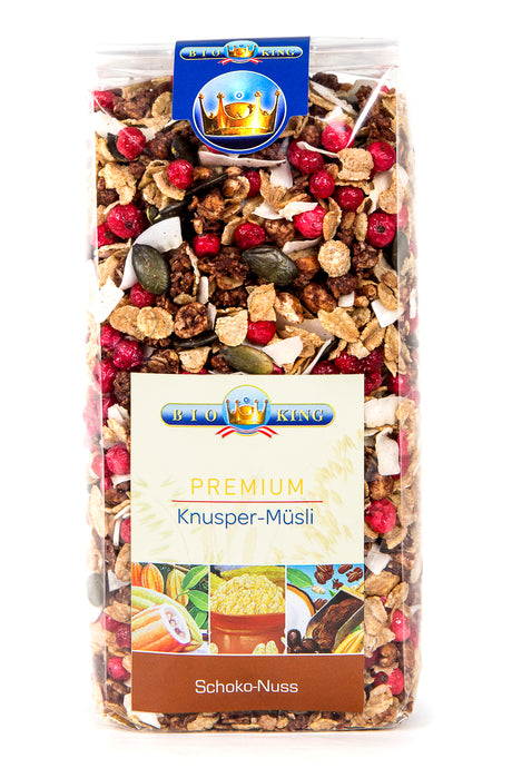 Bio Premium Knuspermüsli I Schoko-Nuss