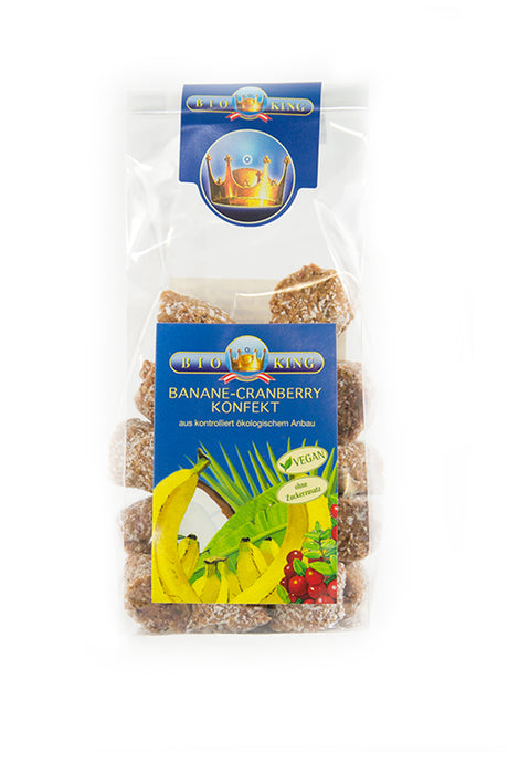 Bio Bananen-Cranberry-Konfekt